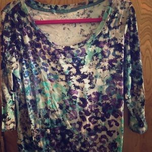 Leopard print Nicole Miller tee